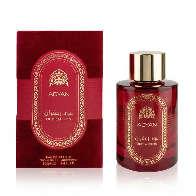 Bottle of Oud Saffron Perfume by Adyan 100ml