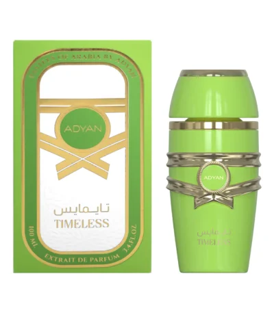 Adyan Timeless 100ml Extrait De Parfum perfume bottle, showcasing its elegant and modern design.