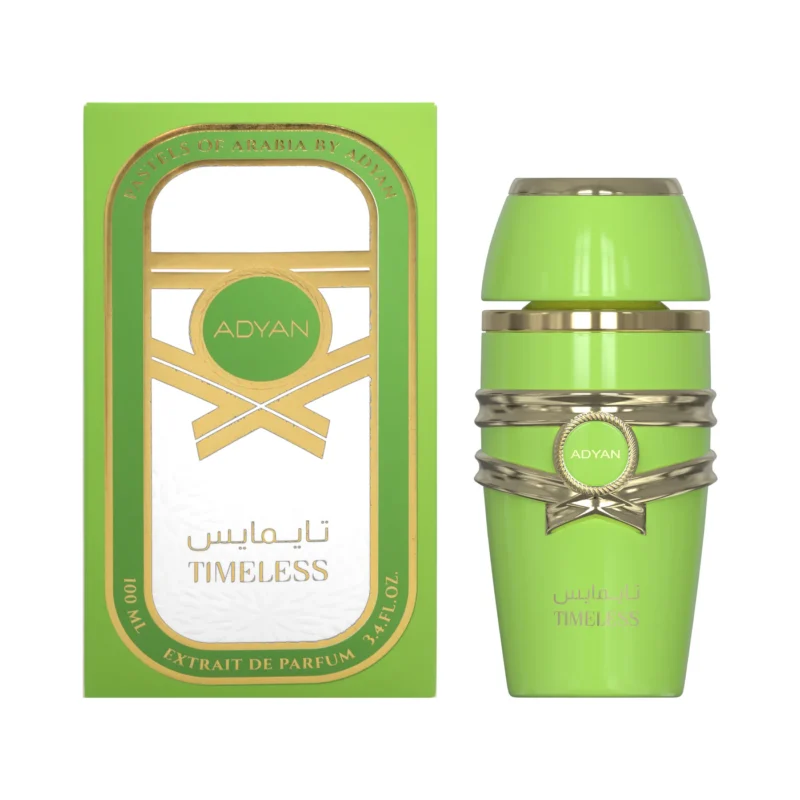 Adyan Timeless 100ml Extrait De Parfum perfume bottle, showcasing its elegant and modern design.