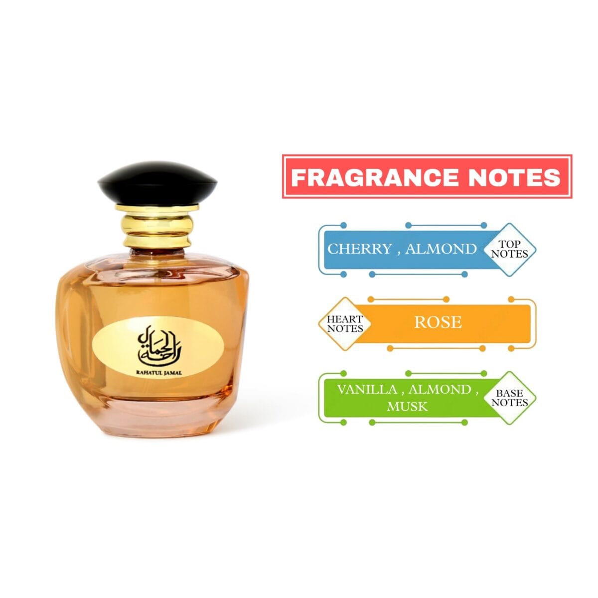 beautiful rose and musk rahatul jamal 100ml unisex perfume by ajyad