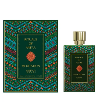 A luxurious bottle of Rituals of Meditation Divine by Anfar, an 80ml extrait de parfum from Oudh Shop.