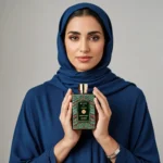 An opulent, gold-capped perfume bottle of Rituals of Meditation by Anfar London, with the Oudh Shop logo visible on the elegant packaging.