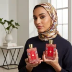 A bottle of Anfar London's Rituals of Anfar Divine luxury arabian musk woodyperfume, with its elegant design, showcased on a clean background.