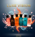 Asten Luxe Vision Collection, a curated selection of premium, designer inspired fragrances. Each 100ml Eau de Parfum is masterfully crafted to evoke the essence of iconic Louis Vuitton inspired perfumes