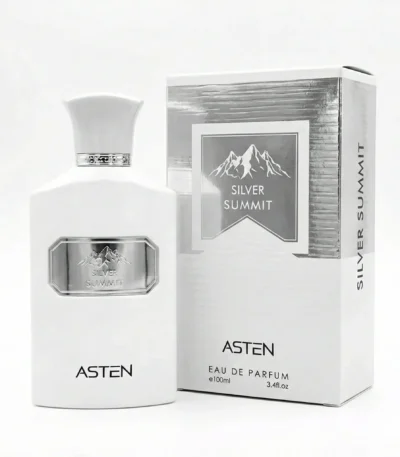 Silver Summit by Asten. This revitalizing 100ml Eau de Parfum is a masterful designer inspired perfume that captures the pristine, icy freshness of Silver Mountain Water by Creed.