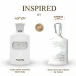 Silver Summit by Asten. This revitalizing 100ml Eau de Parfum is a masterful designer inspired perfume that captures the pristine, icy freshness of Silver Mountain Water by Creed.