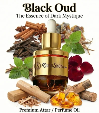 Black Oud long lasting alcohol free Attar Perfume Oil a intense oud perfume oil sophisticated unisex blend.