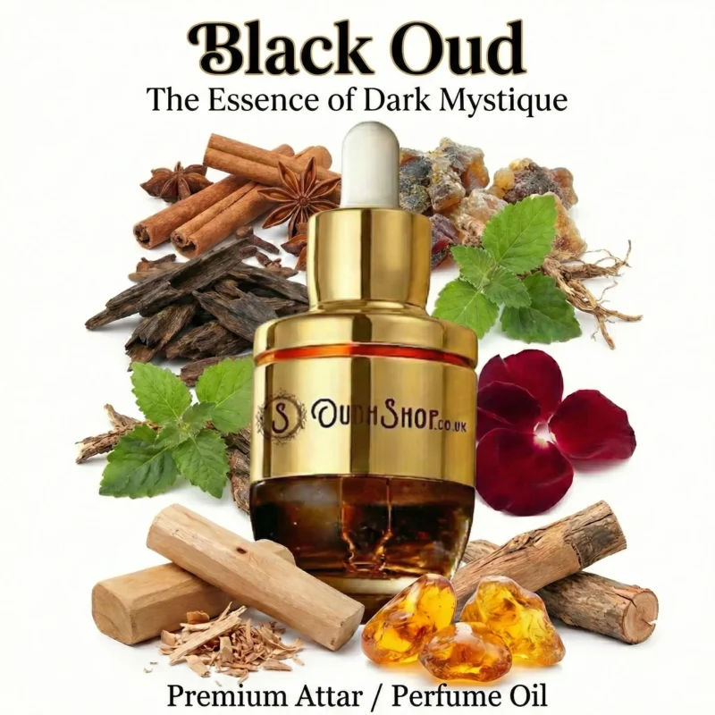 Black Oud long lasting alcohol free Attar Perfume Oil a intense oud perfume oil sophisticated unisex blend.