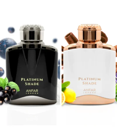 Platinum Shade Duo Set by Anfar London matching perfumes for His & Her Luxury Perfume Couple set