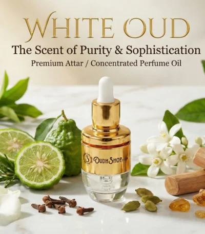 Long Lasting alcohol free White Oud perfume oil is a sophisticated unisex blend that redefines the traditional oud experience