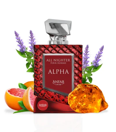 Woody Fragrance Perfume all nighter alpha by anfar perfume bottle