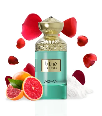 Soft Powdery Floral Perfume Freesia by Adyan Extrait de Parfum bottle