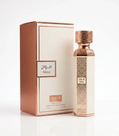white musk perfume mauj by anfar 200ml edp bottle and box
