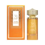 sweet vanilla scent Vanilla Caramel perfume by Ajyad 100ml edp bottle with box