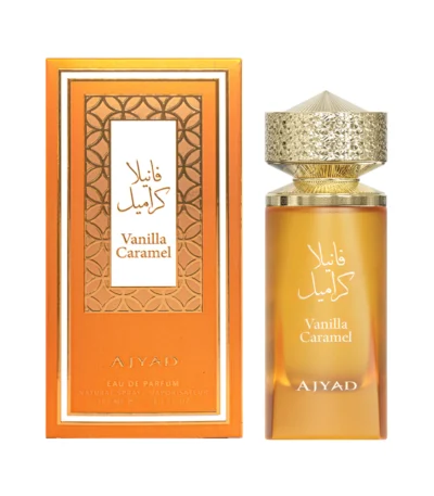 sweet vanilla scent Vanilla Caramel perfume by Ajyad 100ml edp bottle with box