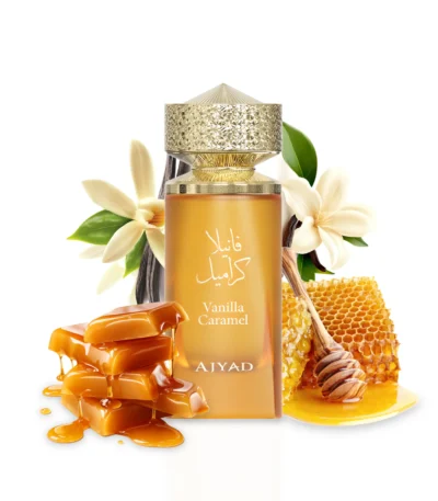 sweet vanilla scent Vanilla Caramel perfume by Ajyad 100ml edp bottle