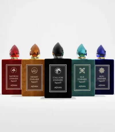 Arabian oud perfume D'Arabie by adyan beautiful velvert perfume bottles collection