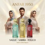 Anfar Element Edition – Long-lasting Oud perfume Collection presentation by three people