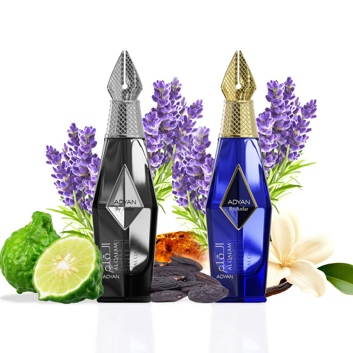 Al Qalam Arabian Perfume collection by Adyan 100ml Extrait de Parfum bottles