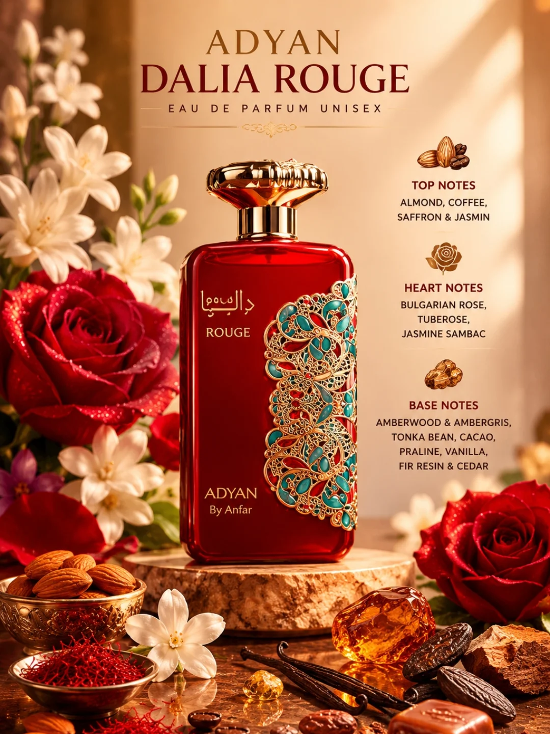 Dalia Rouge by Adyan Perfume Bottle